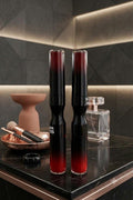 Glamwood Premium 2-in-1 Dual-Ended Lipstick & Gloss (Pack of2) (Red & Maroon, Glitter Gloss, 10 ml)
