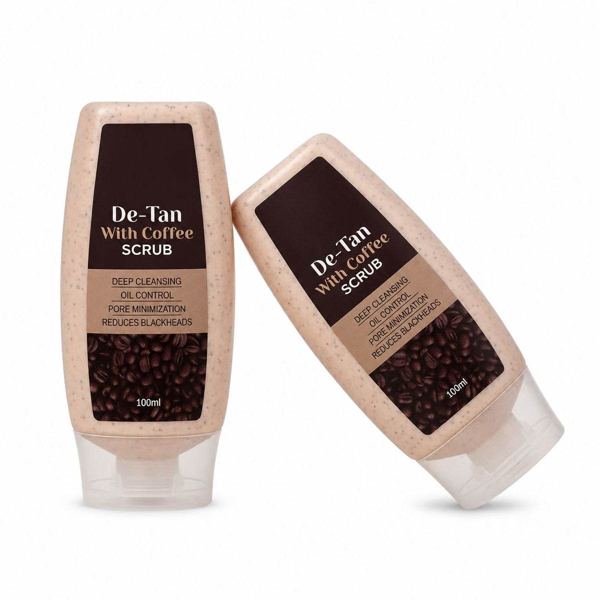 Glamwood De-Tan Coffee Scrub with Coffee – Deep Cleansing & Oil Control | 100 ml
