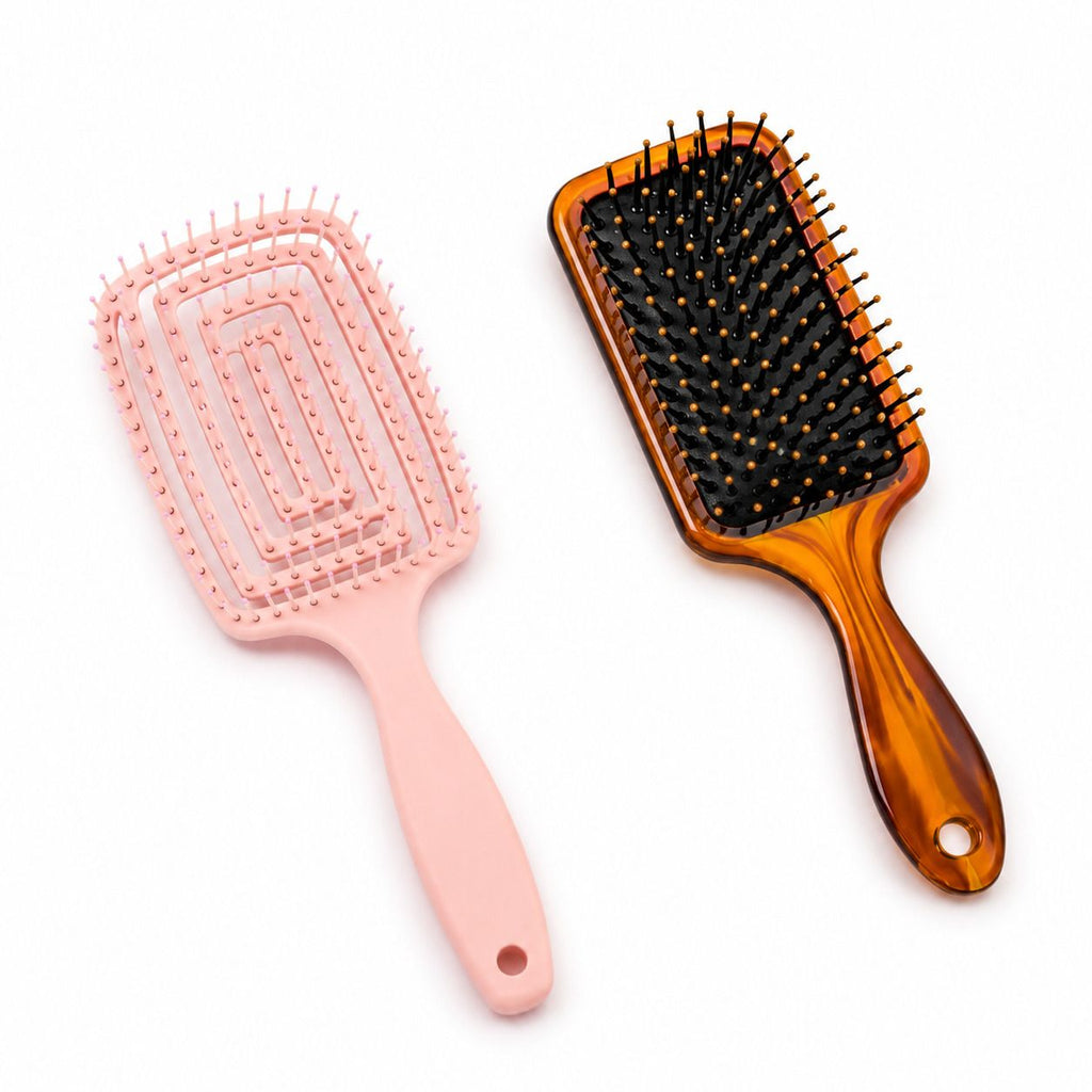 Glamwood Detangling Paddle Hair Brush – Easy Hair Styling & Gentle Detangling